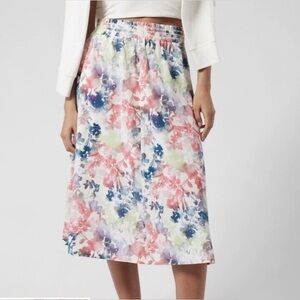 Athleta Jupe Savannah Skirt Lumen Floral Cream Size S Small Hiking Athletic